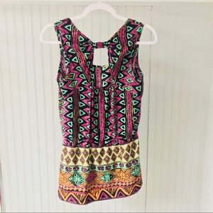 Aztec | Tribal Sleeveless Top Small